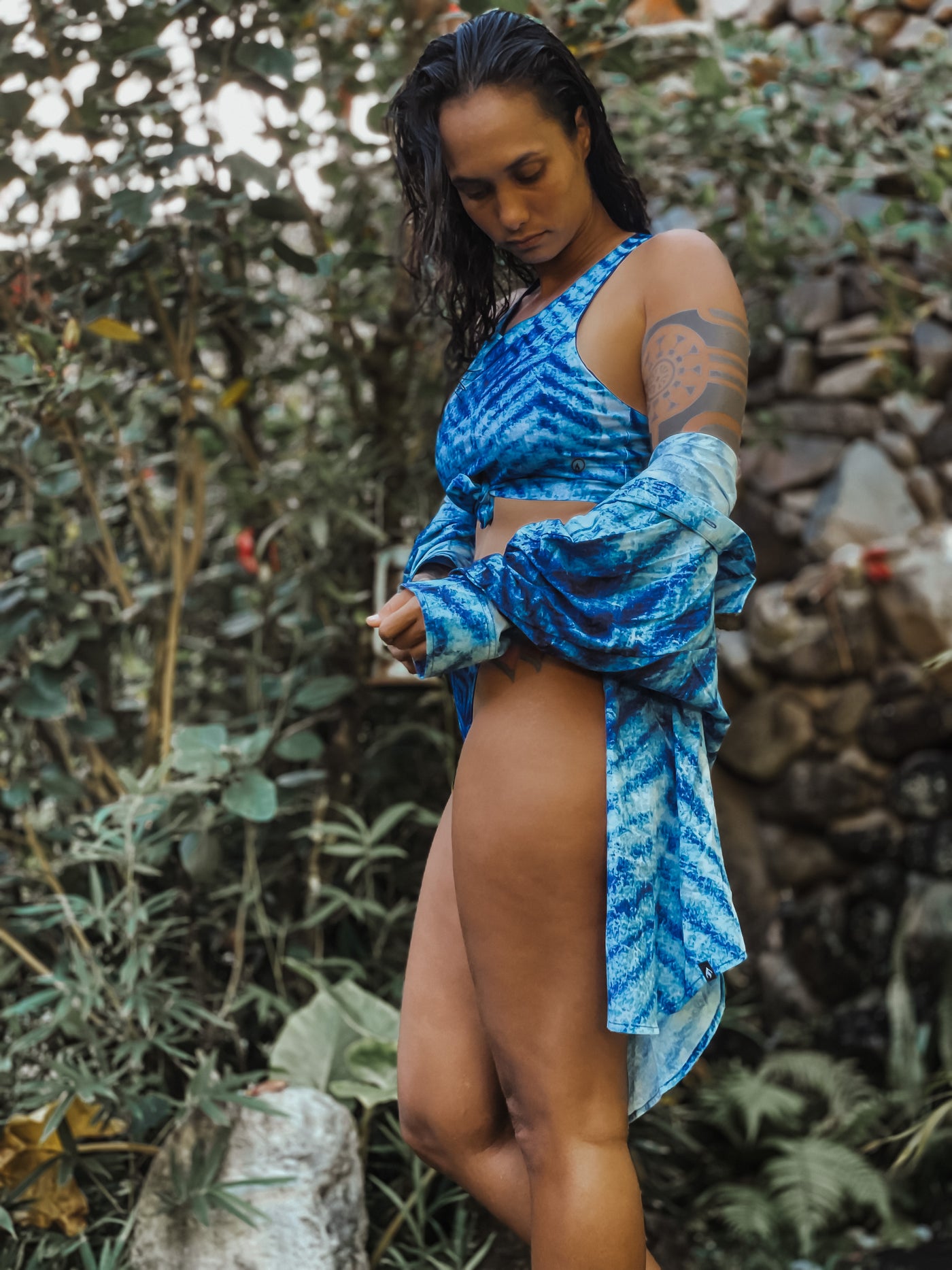 Maillot 2 pieces femme high rise "Hula"